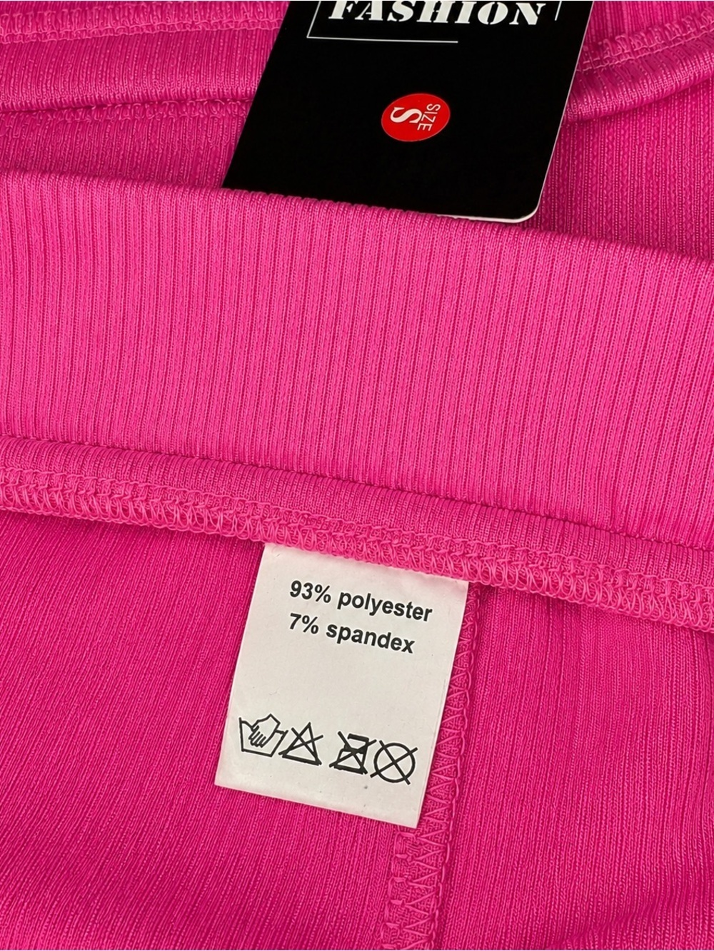 Pink Cropped Tube Top and Shorts Set, Size Small NWT - Picture 5 of 5